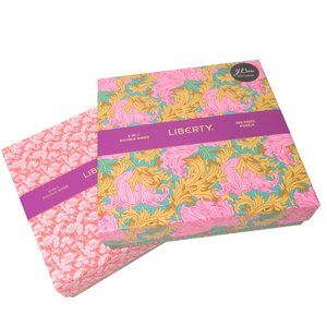 Bundle of 2 - J. Crew Liberty Print Doubled Sided Puzzle in Decorative Boxes